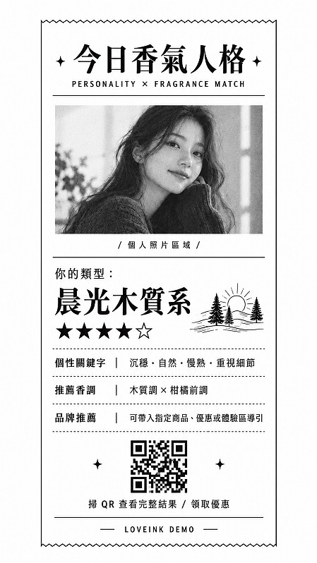 香氣人格 DEMO 小白單